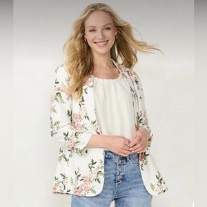 LC Lauren Conrad floral blazer